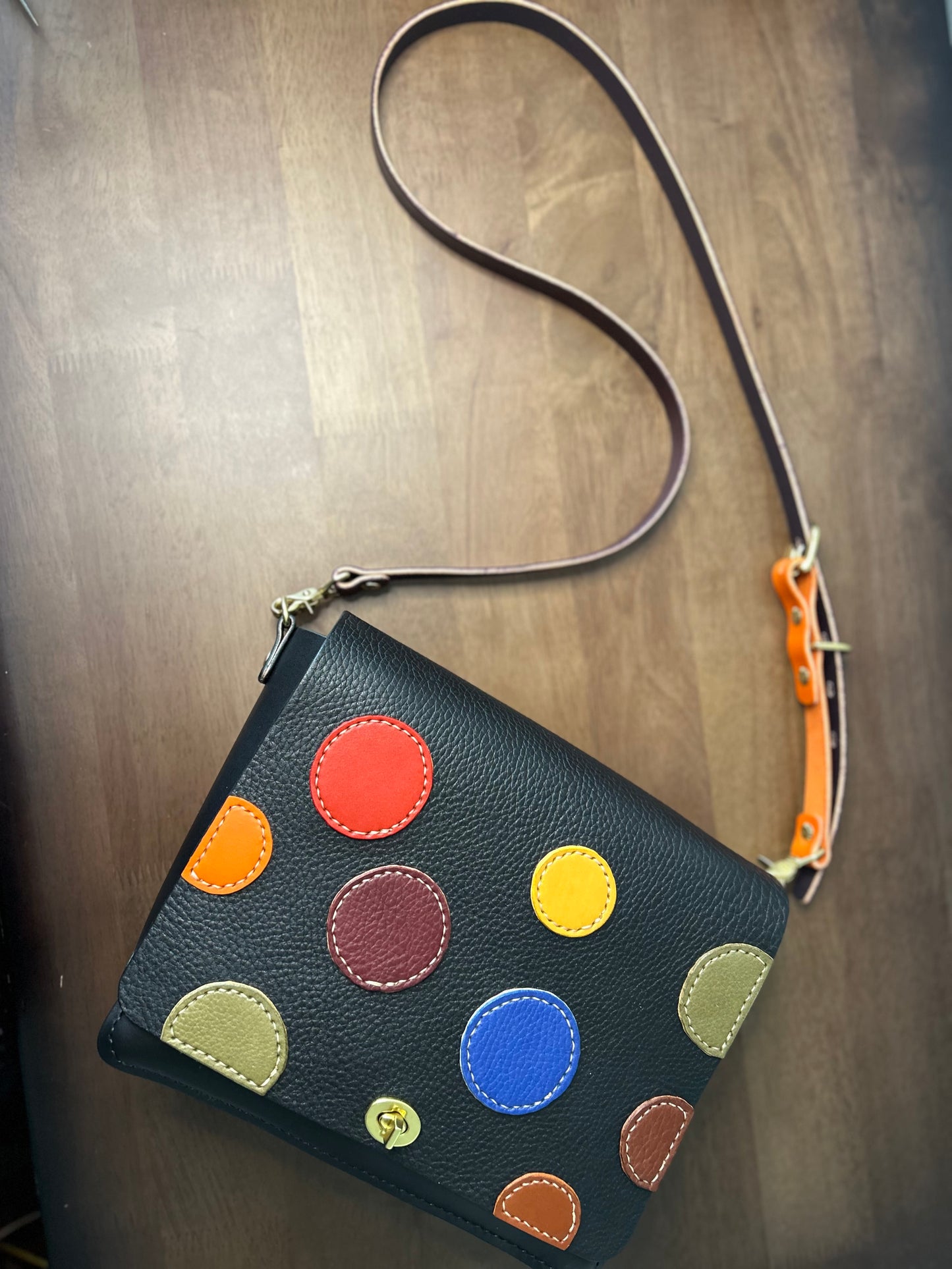 Polka Dot Large Crossbody bag!