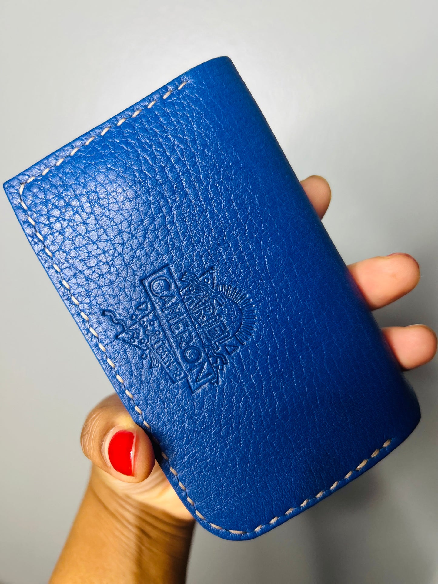 Blue Mini Milled Bag Wallet