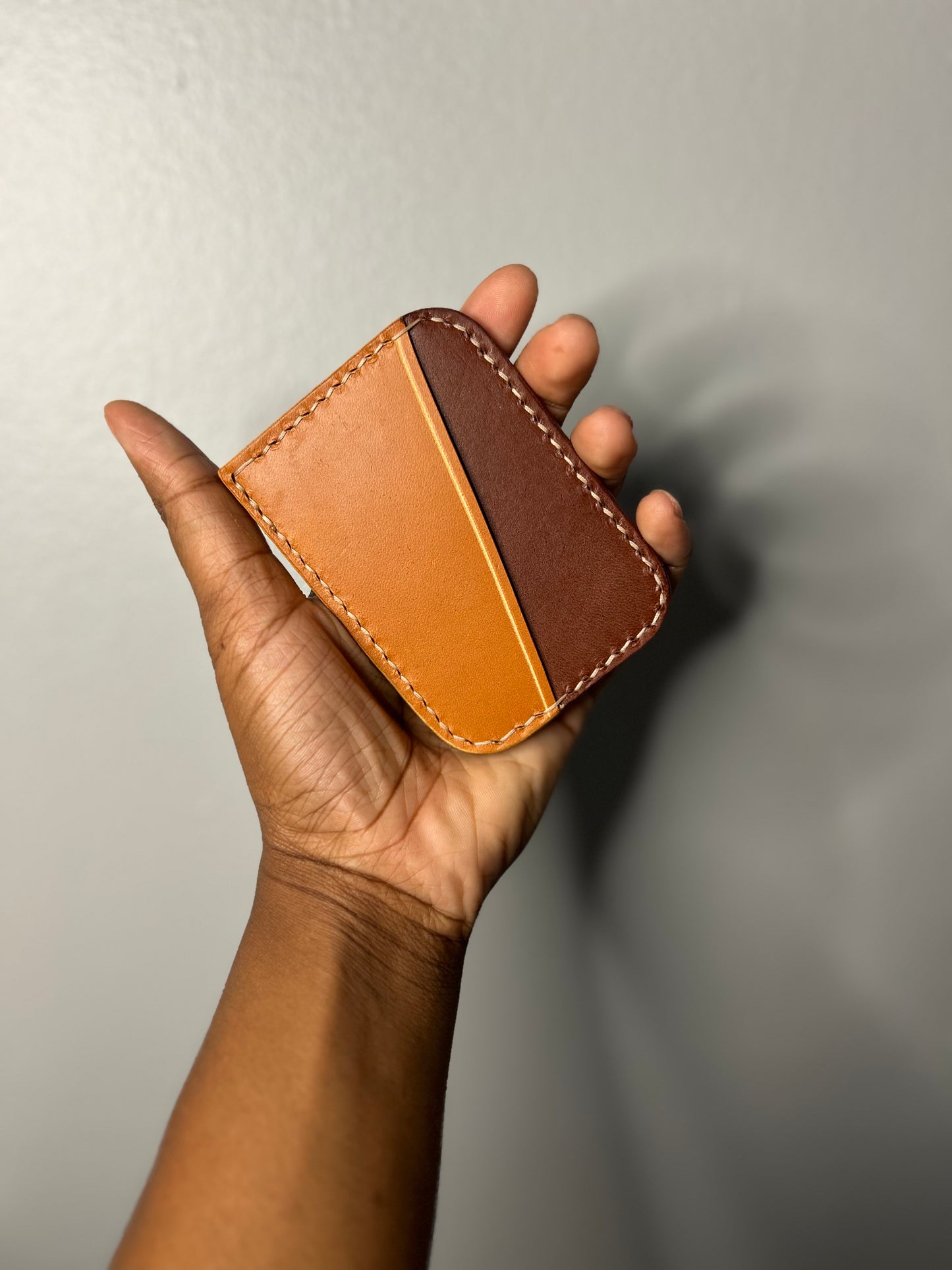 Blue rain colored card holder wallet