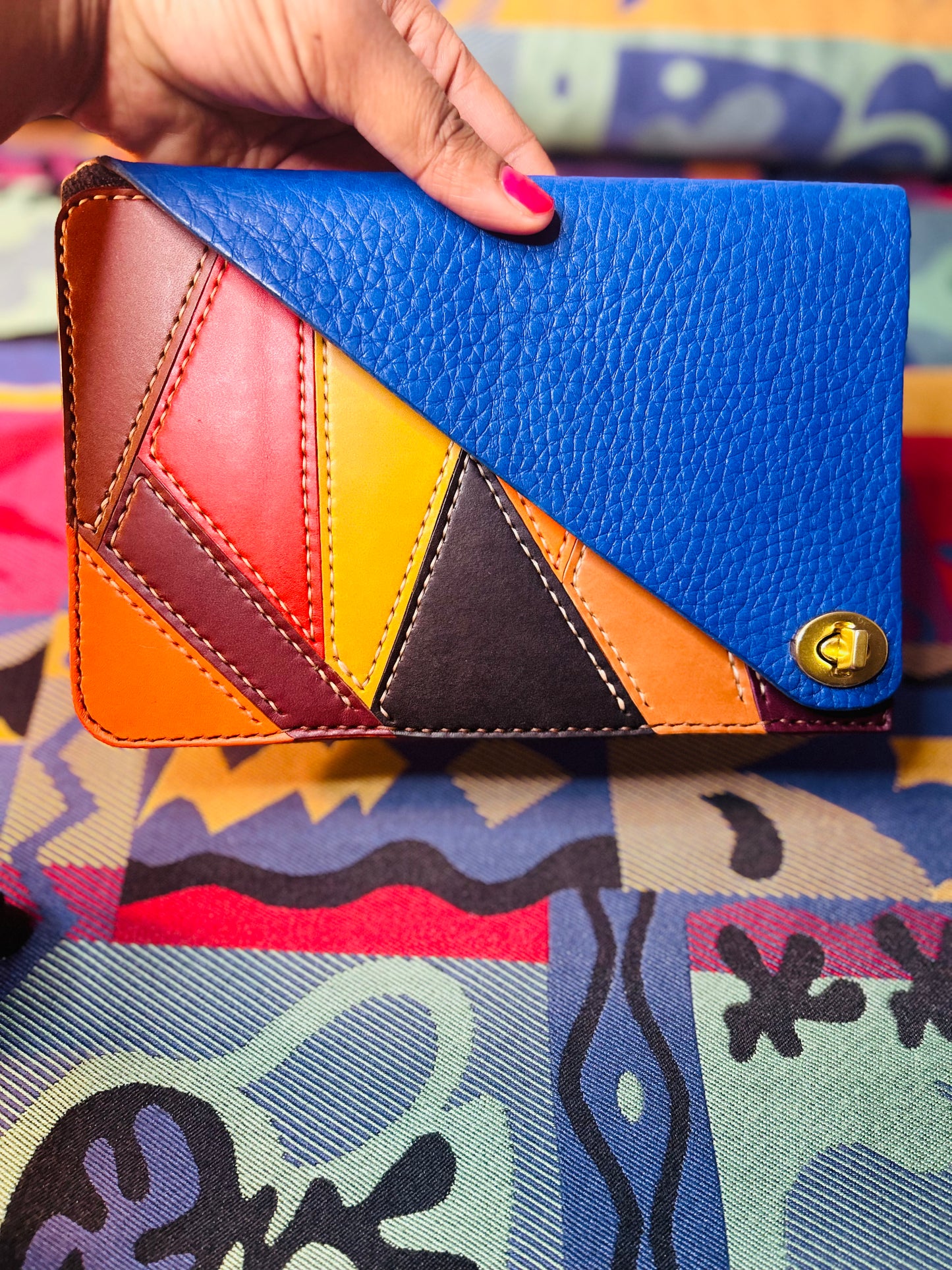 Blue Unicorn Patchwork Belt Bag #2