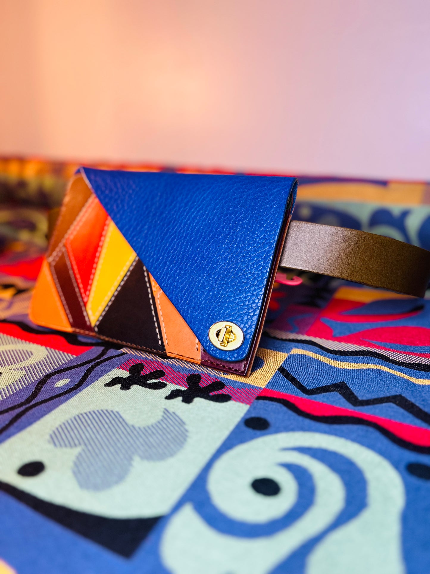 Blue Unicorn Patchwork Belt Bag #2