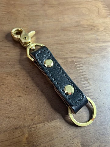 Lloyd in All black- Swivel Clasp Keychain