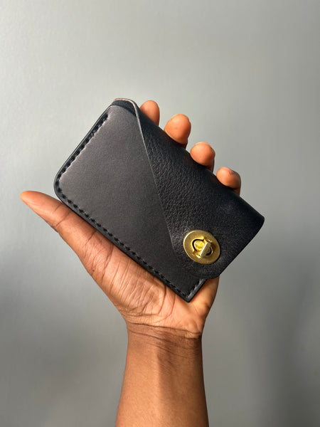 Mini Bag Wallet- Black on Black