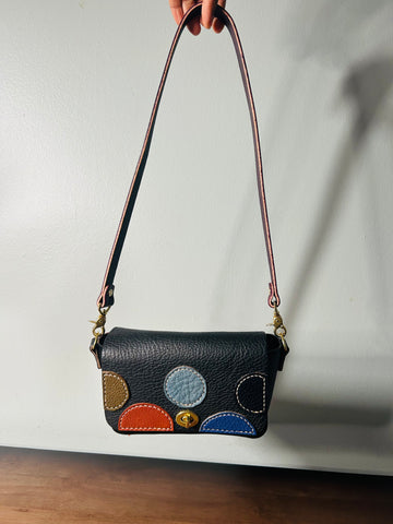 Mini Black Polka Shoulder bag!