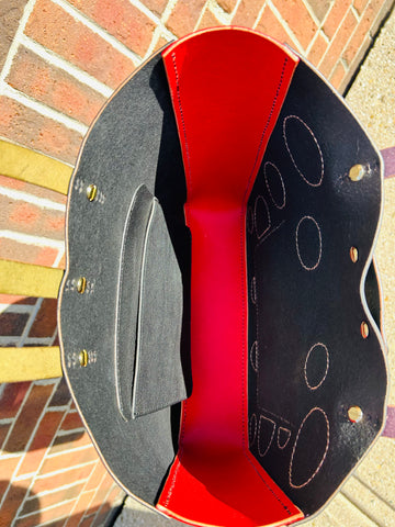 Polka Dot One of a Kind Tote Bag - Black!