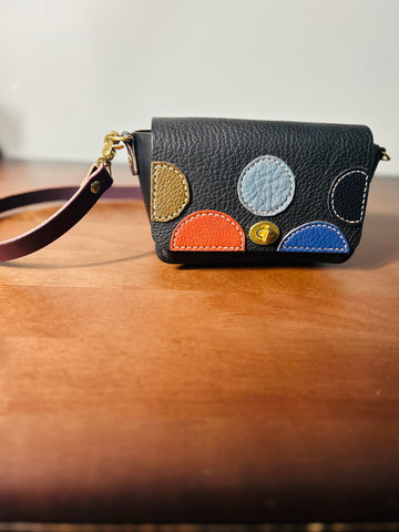 Mini Black Polka Shoulder bag!