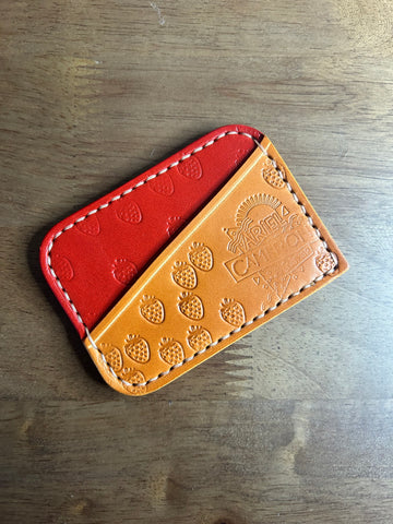 Strawberry Joy Card Holder Wallet - Red & Tan🍓🍓