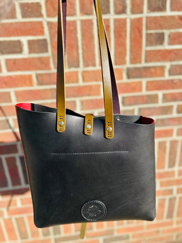 Polka Dot One of a Kind Tote Bag - Black!