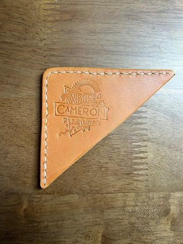 Corner Bookmark- Olive Milled