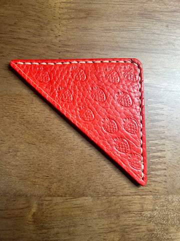 Corner Bookmark- Strawberry Joy 🍓 Tan Back