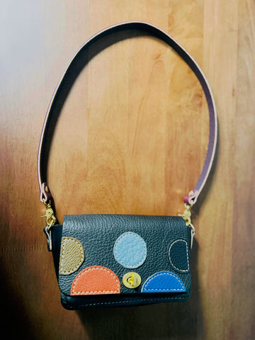 Mini Black Polka Shoulder bag!
