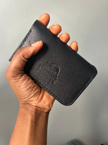 Mini Bag Wallet- Black on Black