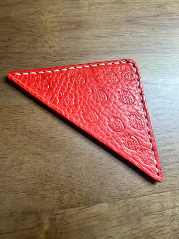 Corner Bookmark- Strawberry Joy 🍓 Tan Back
