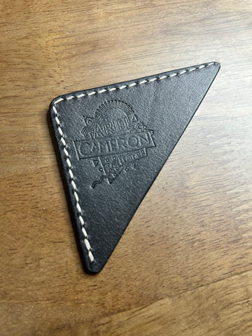 Corner Bookmark- Black on Black