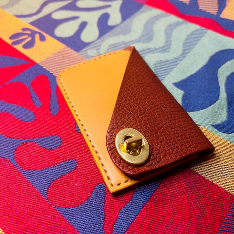 Mini Bag Wallet - brown/mustard